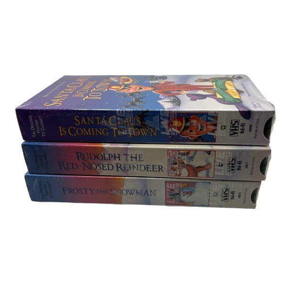 1993 Christmas Classics Lot Of 3 VHS Movies (Santa Clause ,Rudolph & Frosty) NEW - Picture 5 of 6